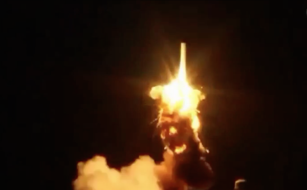 Катастрофа ракеты Antares. Стоп-кадр видео с Youtube