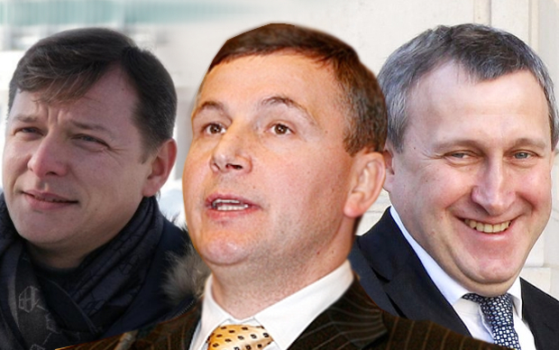 Олег Ляшко, Валерий Гелетей и Андрей Дещица. Коллаж © KM.RU