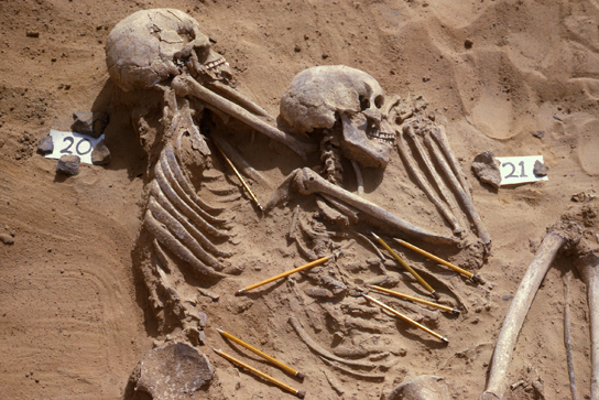 Захоронение в Джебель Сахаба. Фото с сайта blog.britishmuseum.org