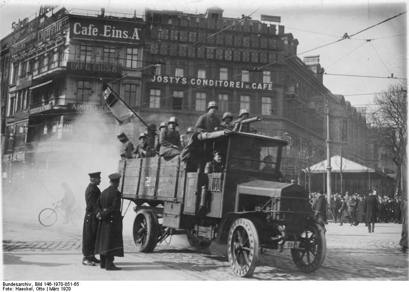 Капповский путч. Фото из Немецкого федерального архива. Bundesarchiv, Bild 146-1970-051-65 / Haeckel, Otto / CC-BY-SA 3.0