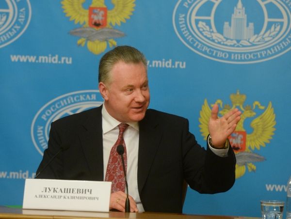 Официальный представитель МИД РФ Александр Лукашевич © РИА Новости, Кирилл Каллиников