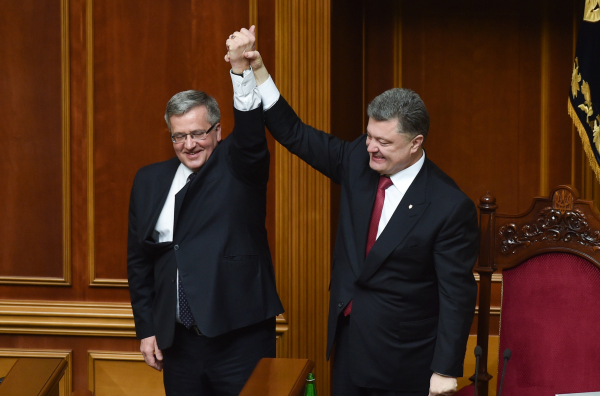 Президент Украины Петр Порошенко и президент Польши Бронислав Коморовский © РИА Новости, Николай Лазаренко