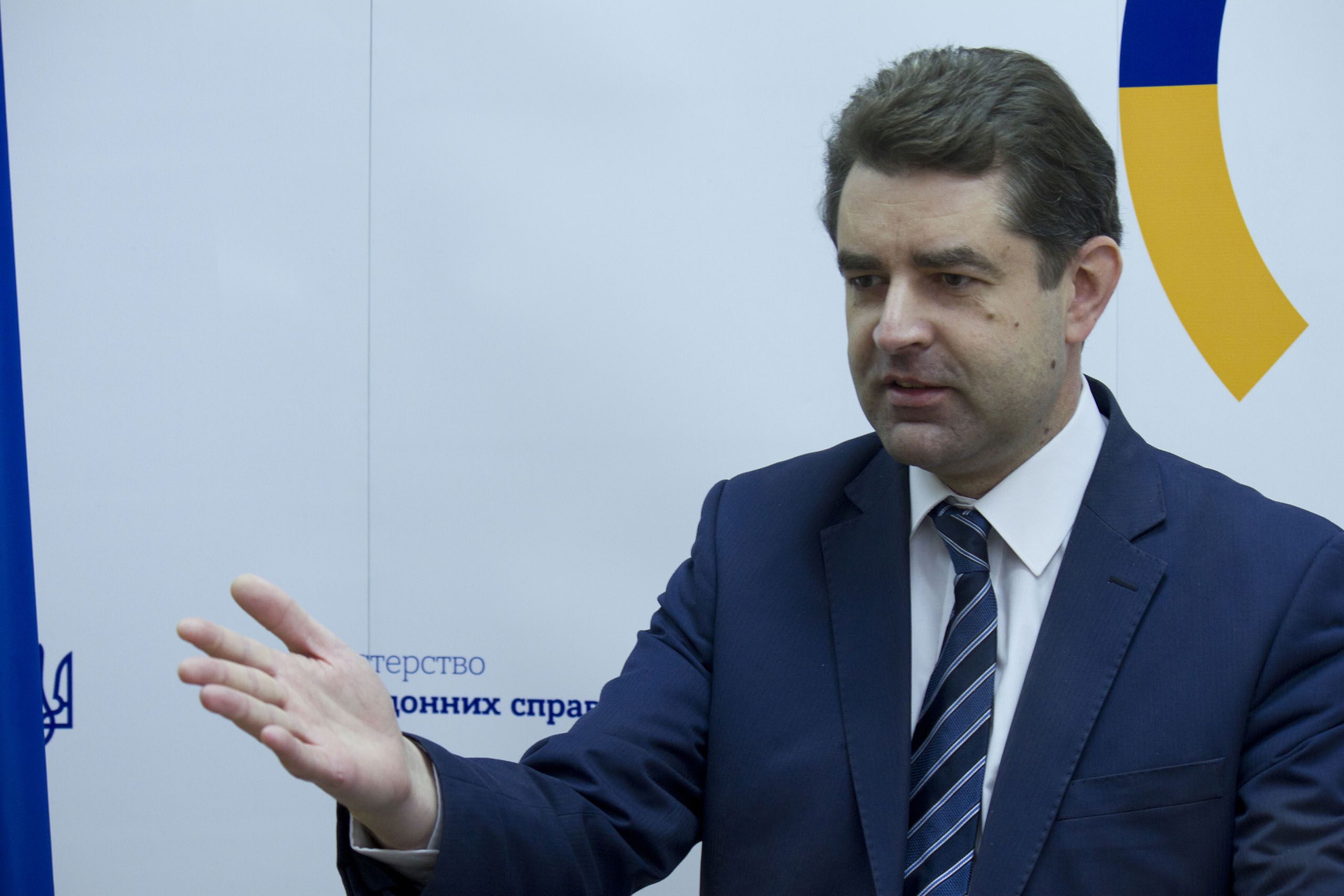 Официальный представитель МИД Украины Евгений Перебейнис. Фото с сайта mfa.gov.ua