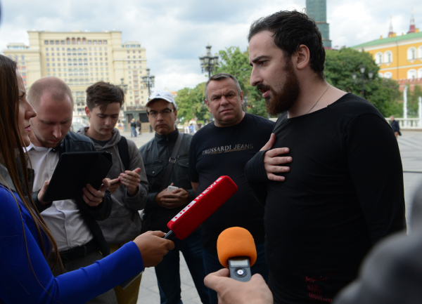 Лидер православного движения "Божья воля" Дмитрий Цорионов-Энтео © РИА Новости, Владимир Вяткин