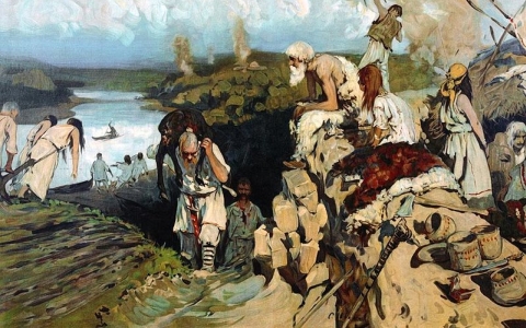 Жильё восточных славян. Фото с сайта wikimedia.org