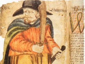 Изображение викинга в рукописи XVII века. Фото с сайта ru.wikipedia.org