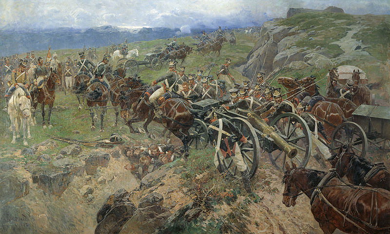 «Живой мост», художник Франц Рубо.