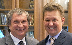 Игорь Сечин и Алексей Миллер. Фото с сайта gazprom.ru