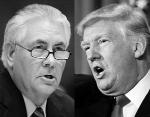 Рекс Тиллерсон и Дональд Трамп. Фото с сайта vz.ru