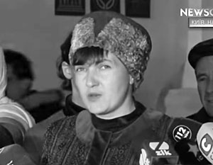 Надежда Савченко. Фото: кадр канала NewsOne с сайта vz.ru