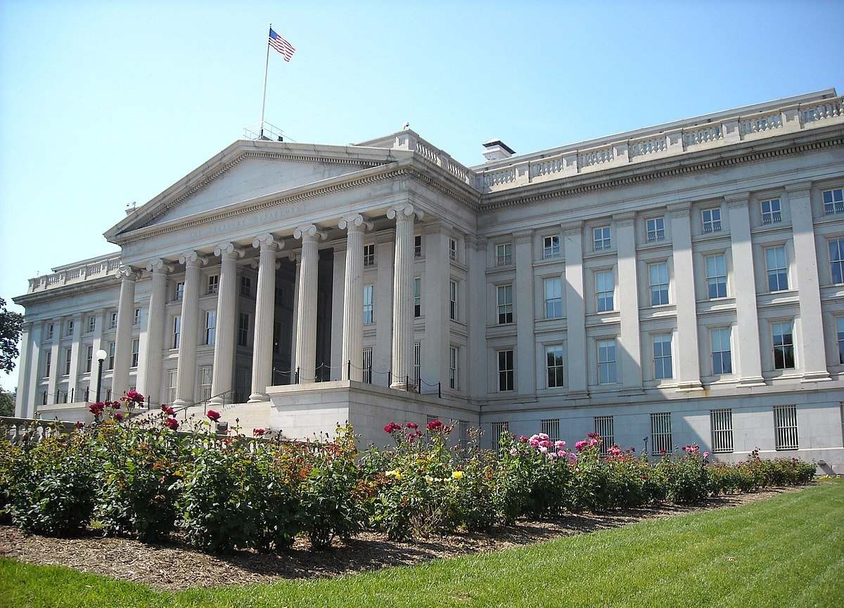 Министерство финансов США. Фото с сайта wikimedia.org Минфин США