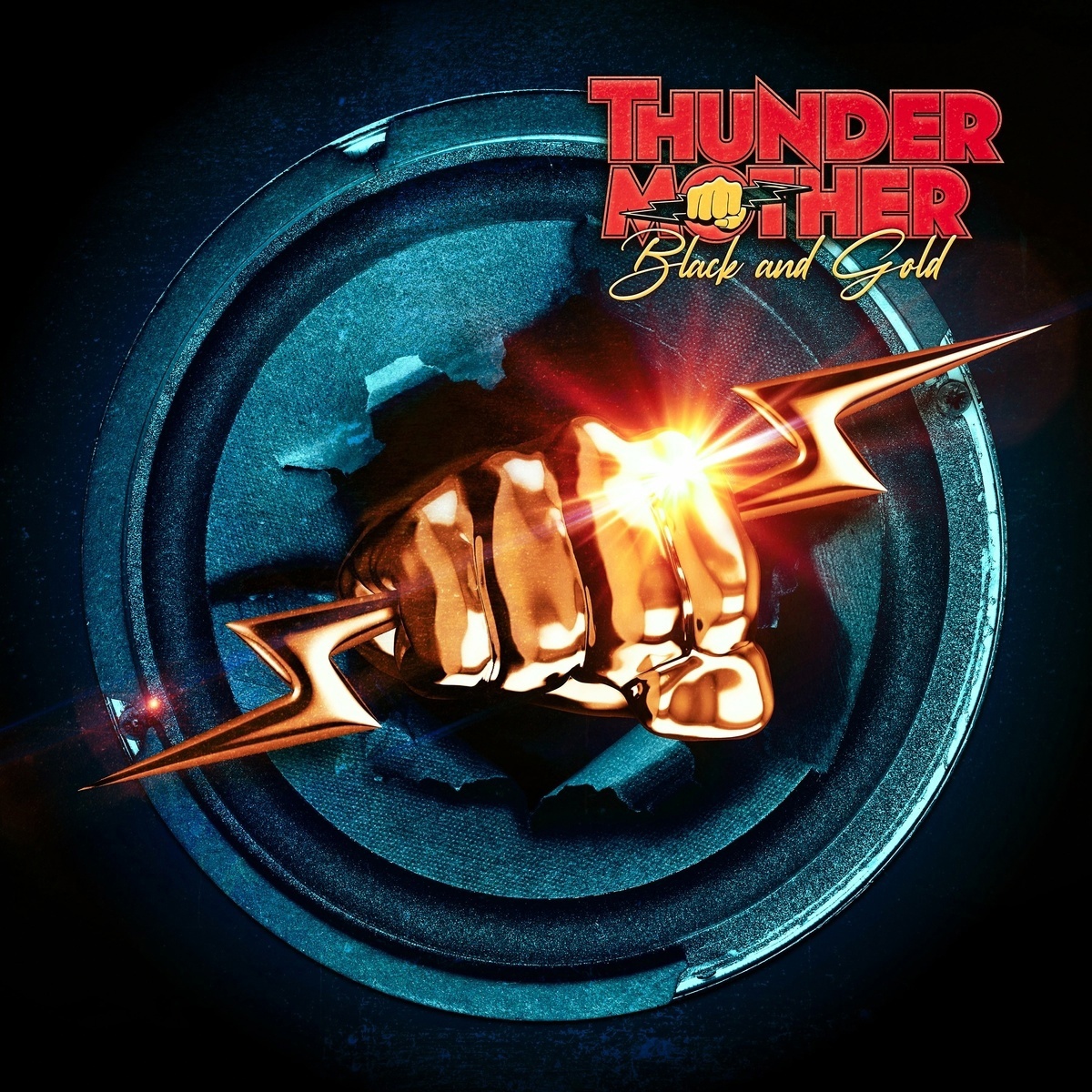 Обложка. Предоставлена издателем Thundermother «Black and Gold»
