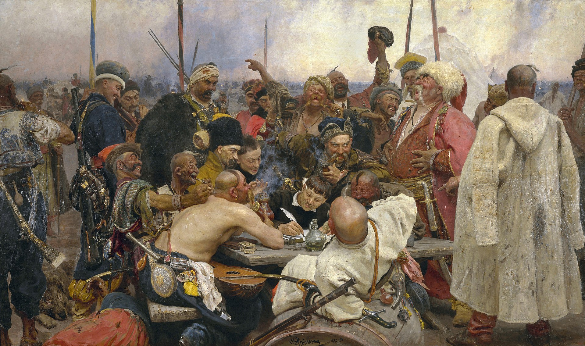 Илья Репин. «Запорожцы». Государственный Русский музей, Санкт-Петербург