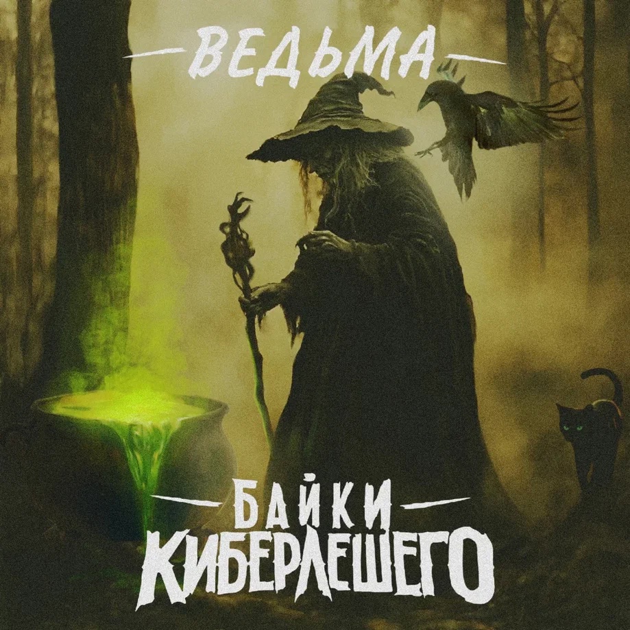 Обложка альбома. Предоставлена издателем Байки КиберЛешего «Ведьма» (интернет-сингл)