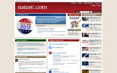 Скриншот главной страницы сайта nature.com Скриншот главной страницы сайта nature.com