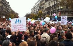 Акция против однополых браков во Франции. Фото с сайта france24.com Акция против однополых браков во Франции. Фото с сайта france24.com
