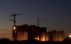 Ночная стройка, фото: panoramio.com
