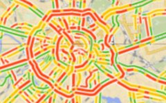 Московский трафик на ТТК. Иллюстрация с «Яндекс.Карты»