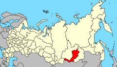 Республика Тува на карте РФ Республика Тува на карте РФ