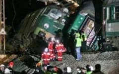Железнодорожная катастрофа в Польше. Фото с сайта pkp.pl Железнодорожная катастрофа в Польше. Фото с сайта pkp.pl