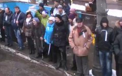 Акция «Белый круг» в Москве. Скриншот с YouTube Акция «Белый круг» в Москве. Скриншот с YouTube