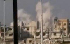 Обстрел Хомса. Стопкадр видео очевидцев