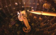 Установка NIF. Справа - держатель мишени (изображение https://lasers.llnl.gov/) Установка NIF. Справа - держатель мишени (изображение https://lasers.llnl.gov/)