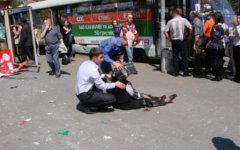 После взрыва в Днепропетровске. Фото с сайта vgorode.ua