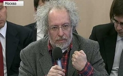 Алексей Венедиктов. Стоп-кадр с Первого канала