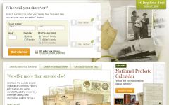 Скриншот с сайта ancestry.co.uk