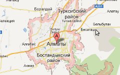 Карта Алма-Аты. Фото с сайта maps.google.ru Карта Алма-Аты. Фото с сайта maps.google.ru