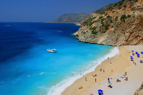 Турецкий пляж. Фото с сайта: turkeyinphotos.com