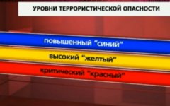 Три уровня террористической опасности. Кадр Первого канала Три уровня террористической опасности. Кадр Первого канала