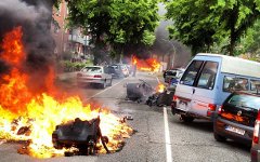 Последствия беспорядков в Гамбурге. Фото пользователя Instagram под ником hebig Последствия беспорядков в Гамбурге. Фото пользователя Instagram под ником hebig