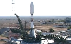 Союз 2.1. Кадр из видео tvroscosmos Союз 2.1. Кадр из видео tvroscosmos