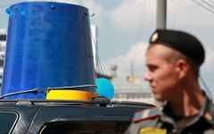 Автомобиль общества «Синие ведерки» © РИА Новости, Андрей Стенин Автомобиль общества «Синие ведерки» © РИА Новости, Андрей Стенин