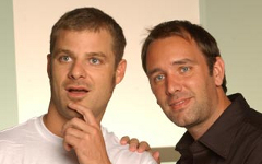 Трей Паркер и Мэтт Стоун. Фото с сайта southparkstudios.com