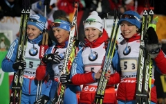 Женская сборная России по биатлону. Фото с сайта rusbiathlon.ru