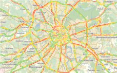 Пробки в Москве. Скриншот с Maps.yandex.ru. Пробки в Москве. Скриншот с Maps.yandex.ru.