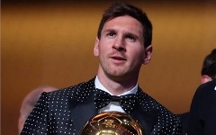 Лионель Месси на церемонии вручения «Золотого мяча». Фото с сайта fifa.com Лионель Месси на церемонии вручения «Золотого мяча». Фото с сайта fifa.com