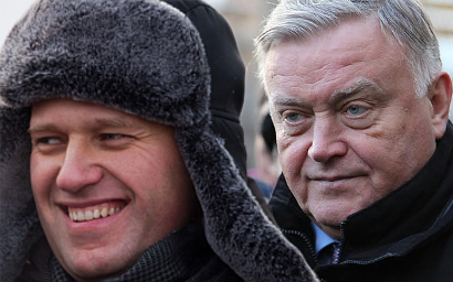 Алексей Навальный и Владимир Якунин. Коллаж © KM.RU
