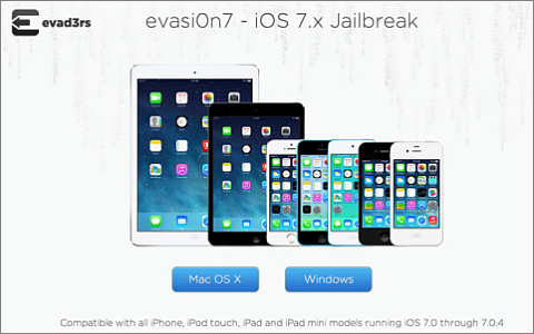 Скриншот сайта evasi0n.com Скриншот сайта evasi0n.com