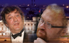 Стивен Фрай и Виталий Милонов. Коллаж © KM.RU Стивен Фрай и Виталий Милонов. Коллаж © KM.RU