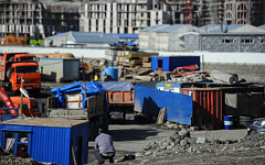 Стройка на горнолыжном курорте в Сочи © РИА Новости, Владимир Астапкович Стройка на горнолыжном курорте в Сочи © РИА Новости, Владимир Астапкович