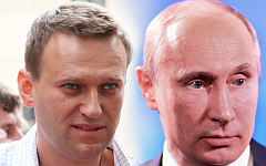 Алексей Навальный и Владимир Путин. Коллаж © KM.RU