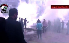 Место ЧП. Кадр канала Syrian TV Место ЧП. Кадр канала Syrian TV