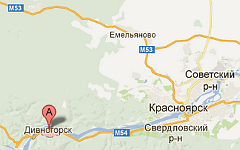 Двиногорск. Изображение с сайта maps.google.ru Двиногорск. Изображение с сайта maps.google.ru