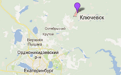 Ключевск. Изображение сервиса Google Maps Ключевск. Изображение сервиса Google Maps