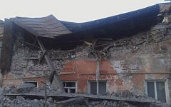 Обрушившийся дом. Фото с сайта 59.mchs.gov.ru Обрушившийся дом. Фото с сайта 59.mchs.gov.ru