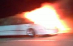 Горящий лимузин. Стоп-кадр c видео в Youtube Горящий лимузин. Стоп-кадр с видео в Youtube
